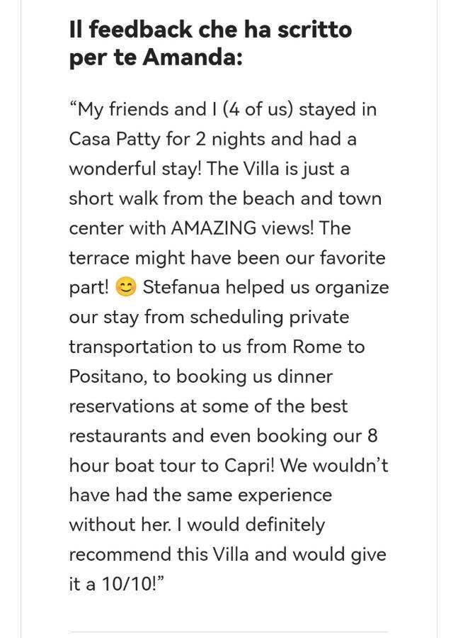 Casa Patty...Breath-Taking View! Apartment Positano Ngoại thất bức ảnh
